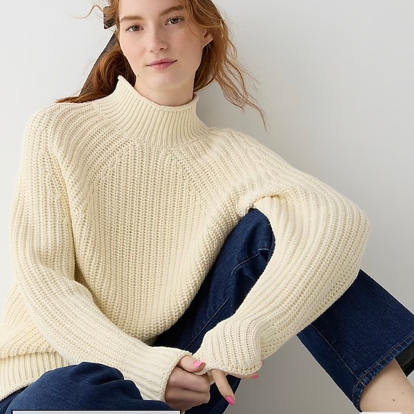 J. Crew Relaxed Rollneck Sweater - Picture 1 of 7